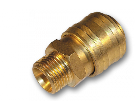 Конектор пневматичний "мама" РЗ 3/8", латунь, SE2-3SM