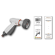 Пістолет для поливу регульований  QUICK MULTI SPRAY, WHITE LINE, WL-EN7T