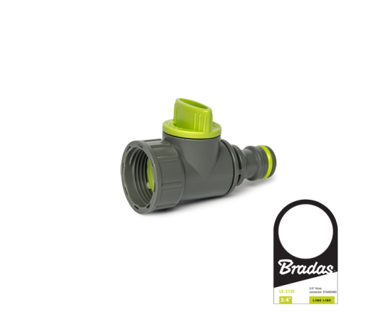Адаптер із внутрішньою різьбою 3/4" з запірним краном LIME LINE, LE-2230