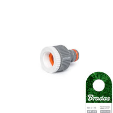 Редакционный адаптер на кран с внутренней резьбой 1/2" / 3/4", WHITE LINE, WL-2198