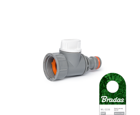 Адаптер із внутрішньою різьбою 3/4" з запірним краном, WHITE LINE, WL-2230