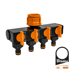Распределитель с 4 кранами, BLACK LINE, ECO-PWB3033