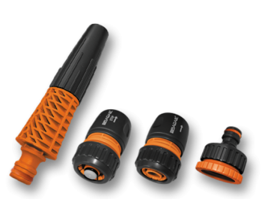 Комплект з 4 елементів на шланг 1/2", BLACK LINE, ECO-PWB5500-12