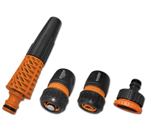 Комплект з 4 елементів на шланг 3/4", BLACK LINE, ECO-PWB5500-34
