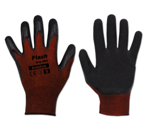 Перчатки защитные FLASH GRIP RED латекс, размер 8, RWFGRD8