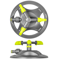 Rotating sprinkler 3-horn on a round stand LIME LINE, LE-6201