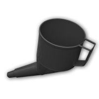 Лейка антистатическая с сеточкой BLACK, ES10BK
