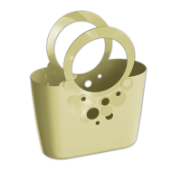 Сумка (корзина) LILY – бежевая, кружево 21 л, ITLI480 BUD