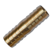 Соединитель прямой для шланга 2x1" - 25мм, латунь, GKI022525