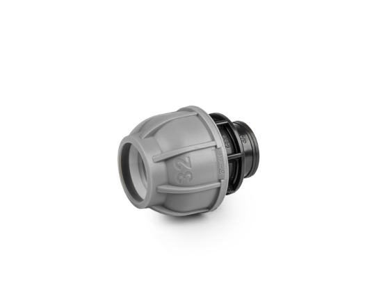 Муфта з'єднувальна для труб PE 25 мм / РЗ 1", PN10, DSRA10L25M1