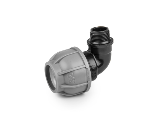 Коліно для труб PE 40 мм / РЗ 5/4", PN10, DSRA10K40M54