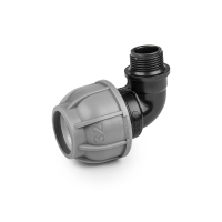 Коліно для труб PE 40 мм / РЗ 6/4", PN10, DSRA10K40M64