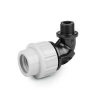 Коліно для труб PE 32 мм / РЗ 1", PN16, DSRA16K32M1