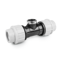 Трійник для труб PE 50 мм / РВ 6/4", PN16, DSRA16T50F64