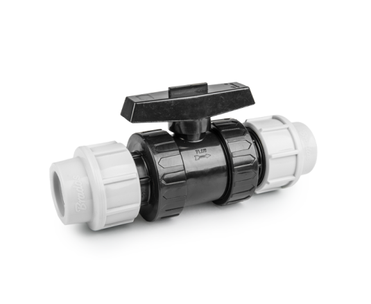 Кран для труб PE 50 мм, PN16, DSRA16V5050