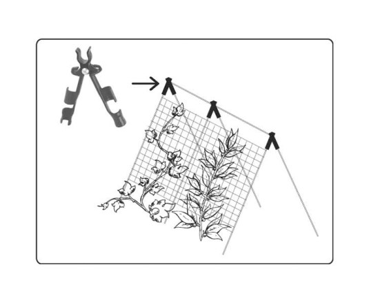 Garden steel support 1.6x120cm, TYP16120