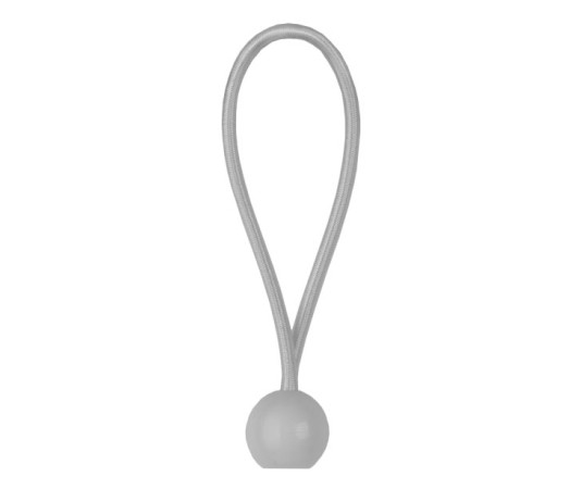 Петля еластична гумова з кулькою 15см BUNGEE CORD BALL, BCB-0515GY-L