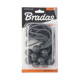 Петля еластична гумова з кулькою 15см х 10шт. BUNGEE CORD BALL, BCB-0515GY-B