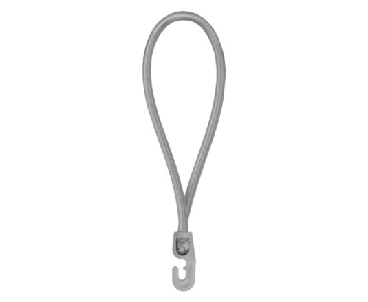 Петля эластичная 40см с крючком PVC BUNGEE CORD HOOK, BCH3-0440GY-E