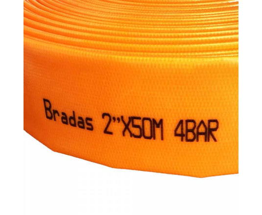 Шланг плаский AGRO-FLAT PE W.P.4  – 1" – 100м, ORANGE, WAF4B100100