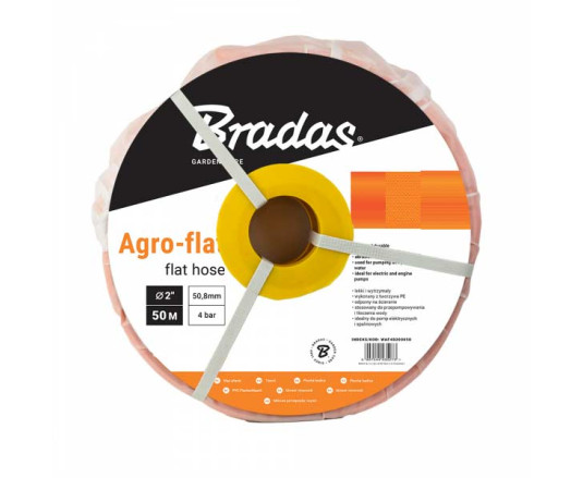 Шланг плаский AGRO-FLAT PE W.P.4  – 1" – 100м, ORANGE, WAF4B100100