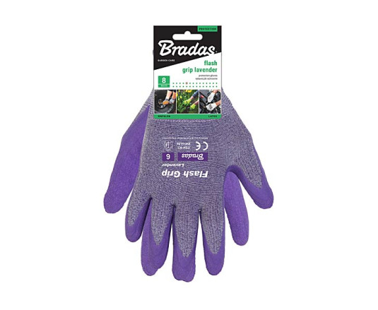 Перчатки защитные FLEX GRIP LAVENDER, размер 8, RWFGLR8
