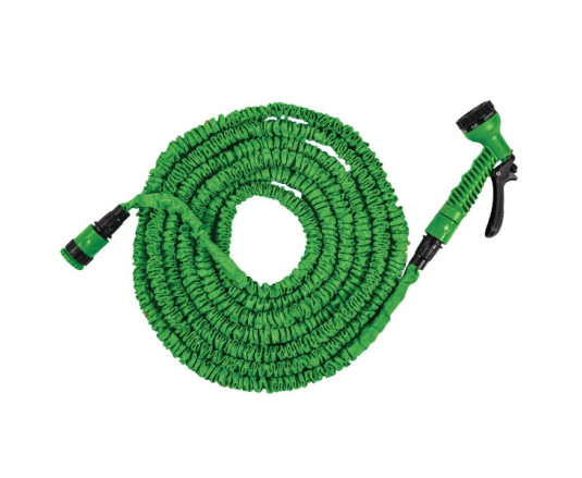Растягивающийся шланг (комплект) TRICK HOSE 10-30м – зеленый, пакет, WTH1030GR-T-L