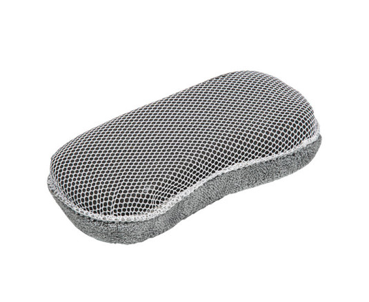 Microfiber cleaning sponge with mesh, ES2472