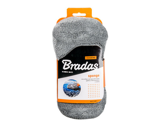 Microfiber cleaning sponge with mesh, ES2472