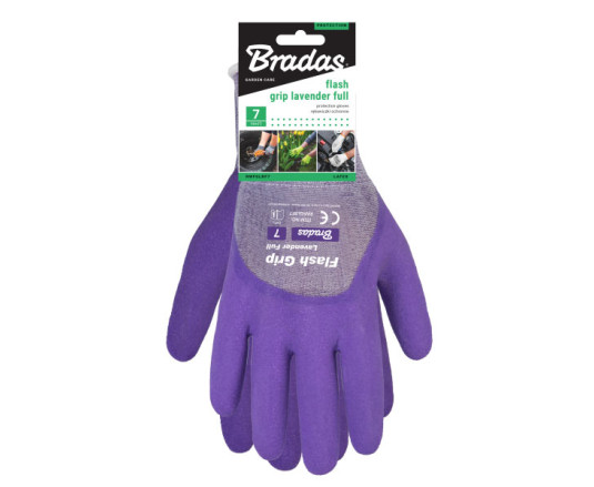 Перчатки защитные FLASH GRIP LAVENDER FULL, размер 7, RWFGLRF7