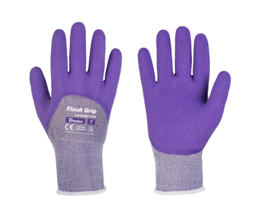 Перчатки защитные FLASH GRIP LAVENDER FULL, размер 8, RWFGLRF8