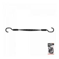 Резинка эластичная FLAT BUNGEE CORD HOOK черная 1,8х100см - 2 шт, в блистере, BCH5-18100BC-B