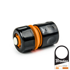 Коннектор 3/4", POWER JET - STOP, BLACK LINE, ярлык, ECO-PWB2165