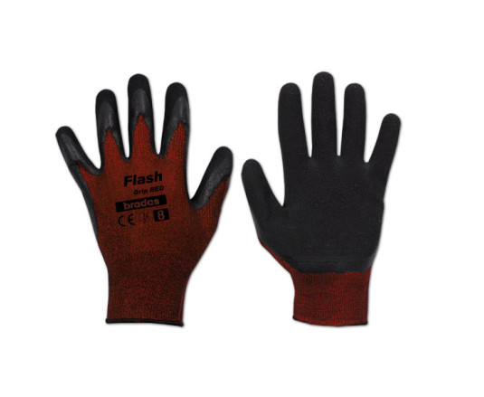 Перчатки защитные FLASH GRIP RED латекс, размер 7, RWFGRD7