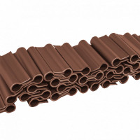 SOLID fence tape clips, brown, 4.75 cm, 40 pcs., TOBKS4740BR