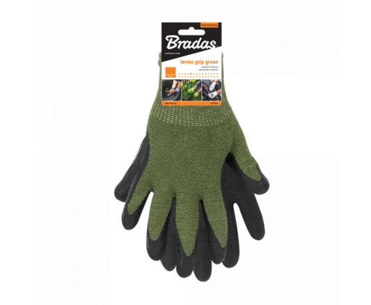 Перчатки защитные латексные, TERMO GRIP GREEN, размер 10, RWTGG10