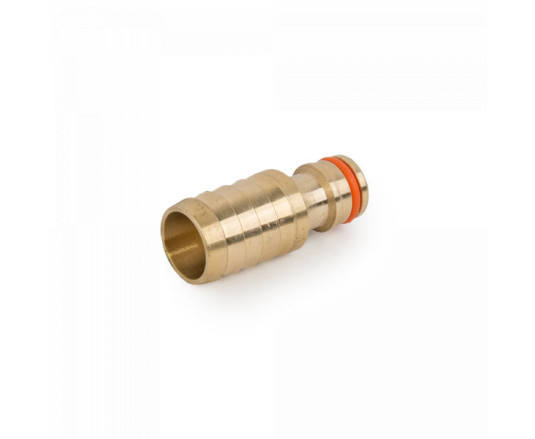 Ніпель латунний для з'єднання шлага 1/2", штуцер під шланг, BRASS, BR-2012