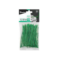Стяжки кабельные пластиковые 2,5x150мм, 100 шт. GREEN, TSGR1125150