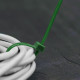 Plastic cable ties 3.6x250mm, 100 pcs. GREEN, TS1136250G