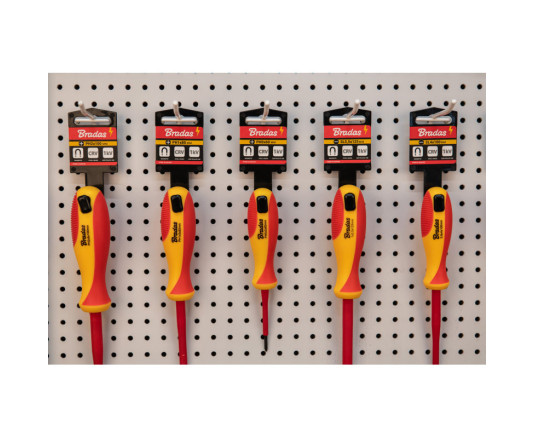 Викрутка хрестоподібна, PH2 6/100 мм 1 кВ, HOME & GARAGE, DIY-PH112100-V