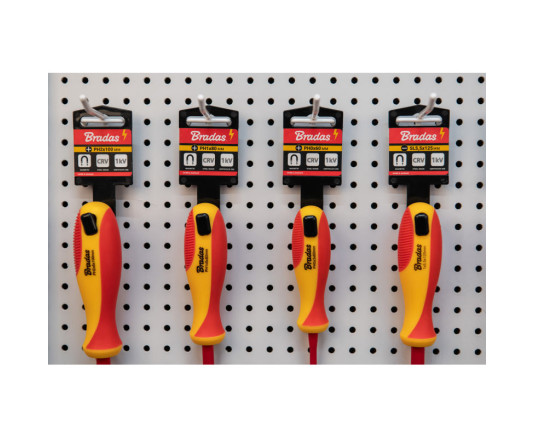 Викрутка хрестоподібна, PH2 6/100 мм 1 кВ, HOME & GARAGE, DIY-PH112100-V