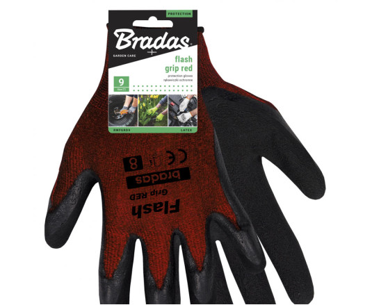 Перчатки защитные FLASH GRIP RED латекс, размер 6, RWFGRD6