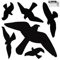 Bird Repellent Stickers, LARGE 6 pcs., 10 sheets, CTRL-BR002