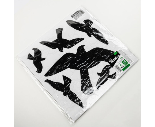 Bird Repellent Stickers, LARGE 6 pcs., 10 sheets, CTRL-BR002