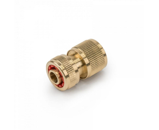 Коннектор латунный 1/2", STOP, BRASS, BR-2140