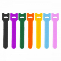 Multifunctional tape - Velcro, TC 10x100mm, multi-colored, 20 pcs., HLTC10100/20MIX7