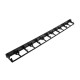 Garden border 58x1000mm, RIM-BORD, black, OBRB58