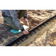 Garden border 58x1000mm, RIM-BORD, black, OBRB58
