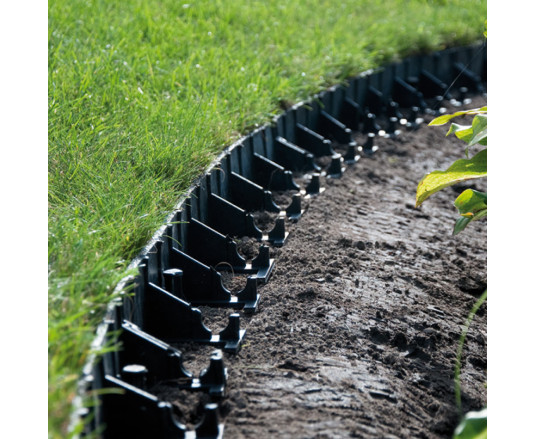 Garden border 58x1000mm, RIM-BORD, black, OBRB58