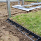 Garden border 58x1000mm, RIM-BORD, black, OBRB58